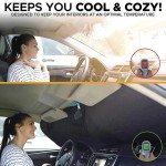 Folding Car Window Sunshade for UV Protection