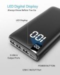 Riapow 26800mAh Power Bank with 4 Outputs