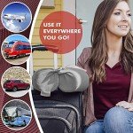 Flexible Memory Foam Travel Neck Pillow (Grey)