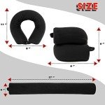 Flexible Memory Foam Travel Neck Pillow (Grey)