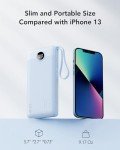 10000mAh Slim Power Bank with Built-in Cable