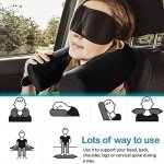 Flexible Memory Foam Travel Neck Pillow (Grey)