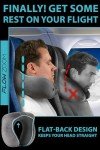 FLOWZOOM Comfy Memory Foam Travel Neck Pillow