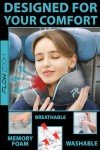 FLOWZOOM Comfy Memory Foam Travel Neck Pillow