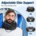 Ergonomic Memory Foam Travel Neck Pillow Set