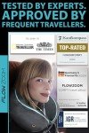 FLOWZOOM Comfy Memory Foam Travel Neck Pillow