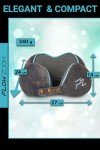 FLOWZOOM Comfy Memory Foam Travel Neck Pillow
