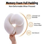 Memory Foam Travel Neck Pillow with Storage Bag