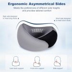 Travel Neck Pillow with Memory Foam, Eye Mask & Earplugs