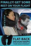 Inflatable Hooded Travel Neck Pillow - Black