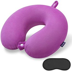 Gosider Purple Travel Neck Pillow – Memory Foam Support