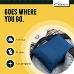 Trekrite Compact Packaway Travel Pillow with Case