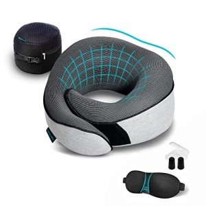 Travel Pillow Set with Memory Foam and Accessories