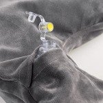 Inflatable Travel Pillow - Soft Velvet Neck Support