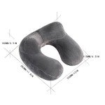 Inflatable Travel Pillow - Soft Velvet Neck Support