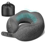 Travel Neck Pillow - Adjustable Memory Foam Comfort