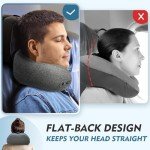 Travel Neck Pillow - Adjustable Memory Foam Comfort