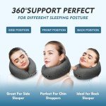 Travel Neck Pillow - Adjustable Memory Foam Comfort
