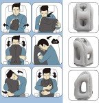 Compact Portable Air Travel Pillow - Gray