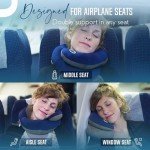 BCOZZY Travel Neck Pillow with Dual Support - Navy