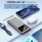 10000mAh USB-C Power Bank with LED Display