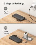 VEEKTOMX Slim 10000mAh Portable Charger with Cables
