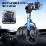 360° Rotating Car Phone Mount with Strong Grip