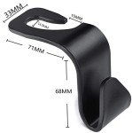 Ortarco Car Headrest Hooks for Bags and Coats