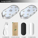 2 Pack USB Rechargeable Car LED Ambient Lights