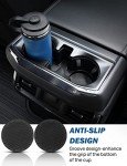 Universal Non-Slip Car Cup Holder Coasters - 2 Pack