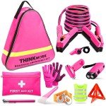 THINKWORK Pink Car Emergency Kit for Women