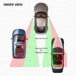 Beeway Round 360° Adjustable HD Car Mirrors - 2 Pack