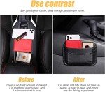Car Seat Side Organizer Mini Leather Pouch