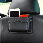 Car Seat Side Organizer Mini Leather Pouch