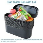 Kitbest Mini Car Trash Can with 120 Bags