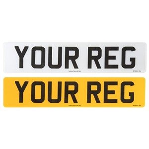Custom MOT Compliant Number Plate with UK Flag