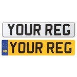 Custom MOT Compliant Number Plate with UK Flag
