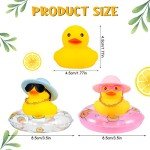 Yellow Rubber Duck Car Dashboard Ornaments - 2 PCS
