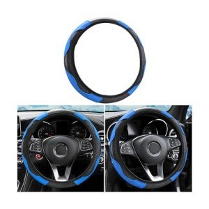 Blue Anti-Slip Universal Car Steering Wheel Cover