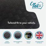 Custom Black Rubber Car Mats for VW Polo