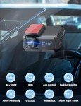 CHORTAU 4K Dual Dash Cam with Night Vision