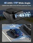 CHORTAU 4K Dual Dash Cam with Night Vision