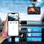 DYNACAM 4K Dual Dash Cam with WiFi and Card
