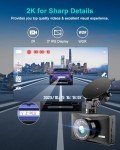 2K Full HD Dash Cam with Night Vision & 64GB Card