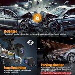 ORSKEY 4K Dual Dash Cam with WiFi and Night Vision