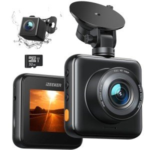 iZEEKER 1080P Dual Dash Cam with SD Card