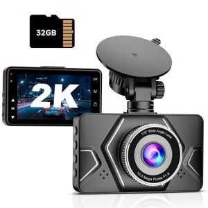 2K Ultra HD Dash Cam with 32G SD Card