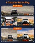 Vantrue E3 Triple Channel 2.7K Dash Cam