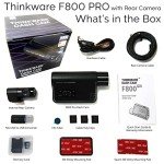 Thinkware F800Pro 2CH Dash Cam with Rear Camera
