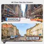 4K Front & 1080p Rear Dash Cam for Porsche